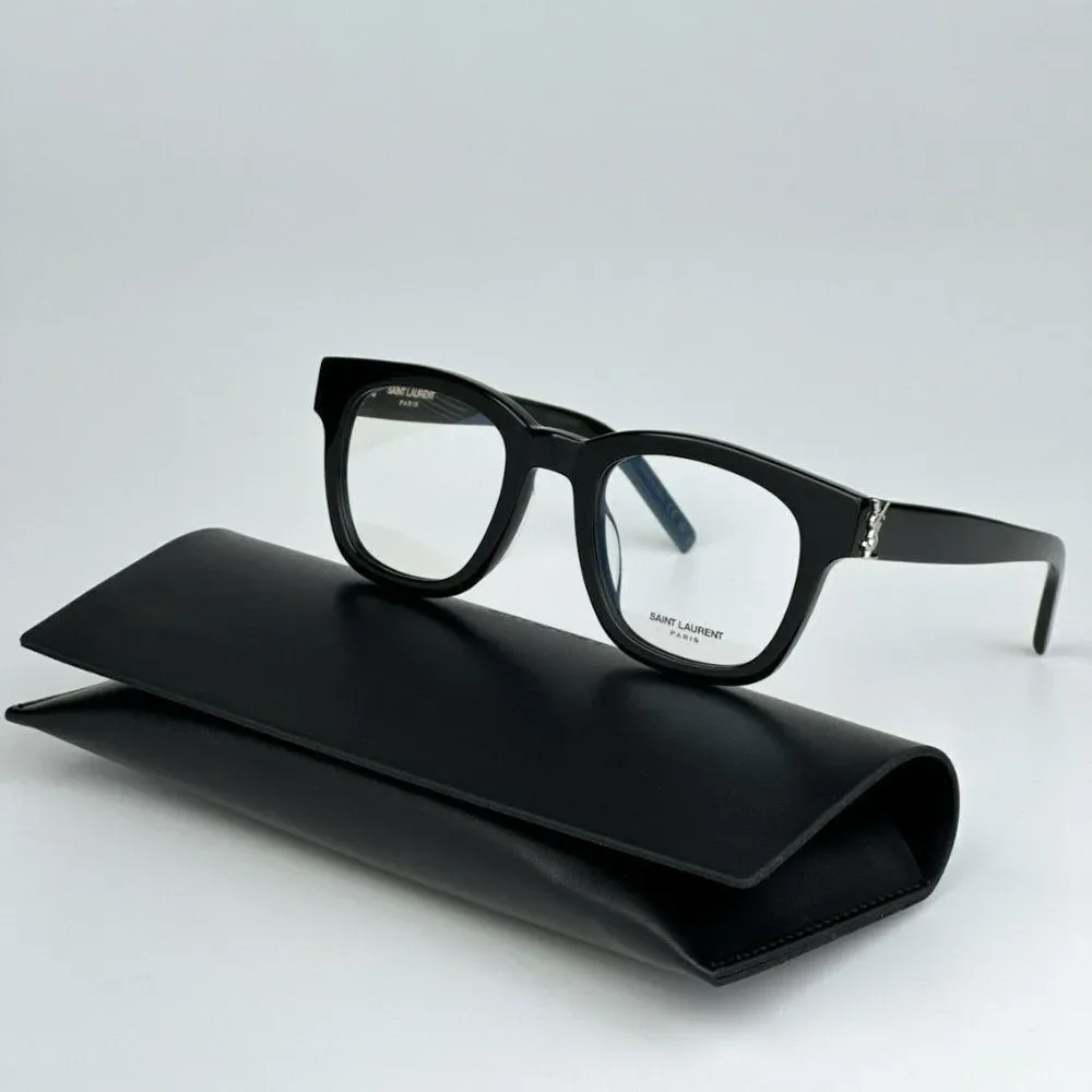 NEW Saint Laurent SLM124 OPT 001 Black Cat Eye Unisex Eyeglasses